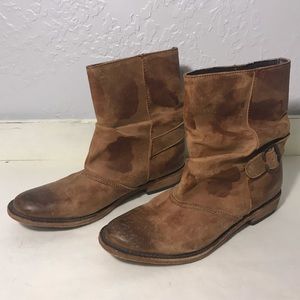 LIBERTY Black Tambor slouchy boots with buckle 7B